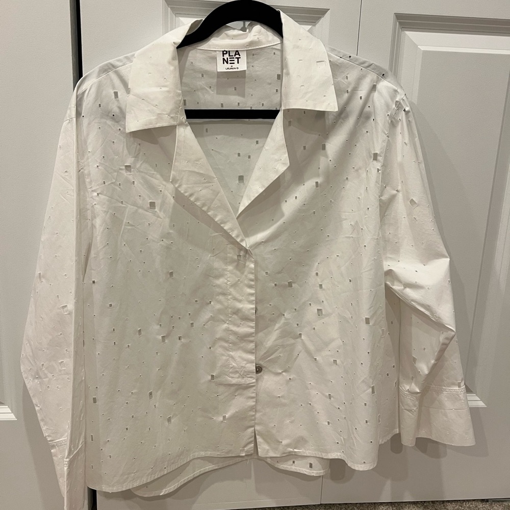 Planet by Lauren G Cotton Blouse